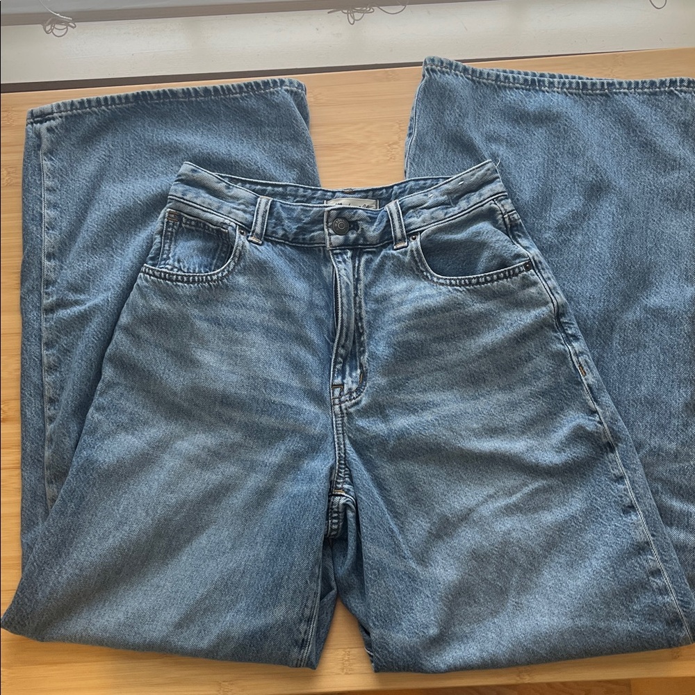 Madewell Women's Curvy Super Wide Leg Jeans 26